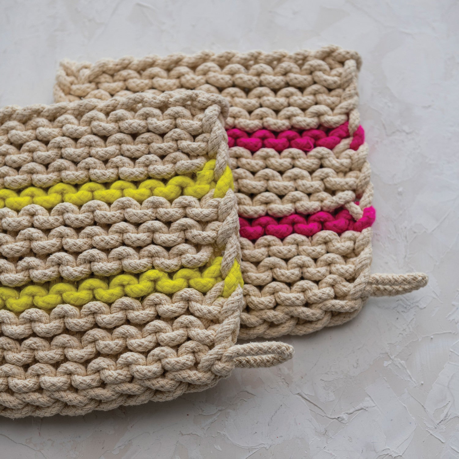 Neon Crocheted Pot Holder