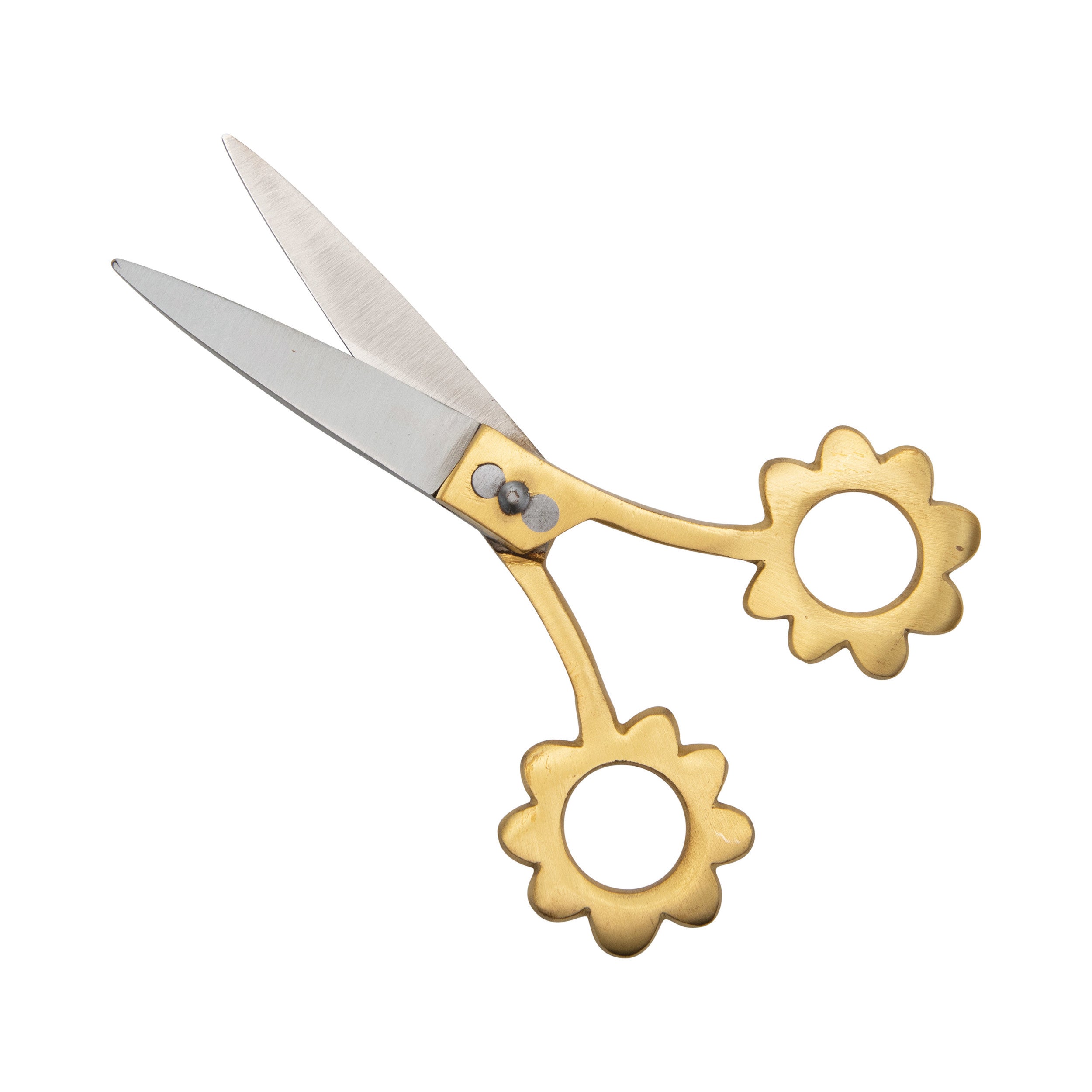 Brass Flower Scissors