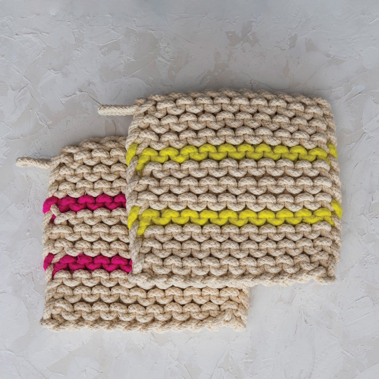 Neon Crocheted Pot Holder