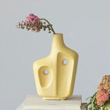 Yellow Abstract Vase