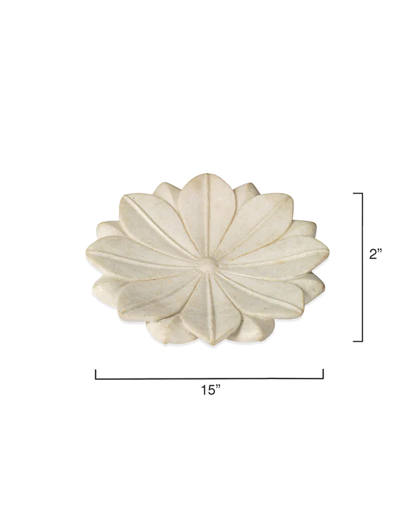 Lotus Flower Marble Tray