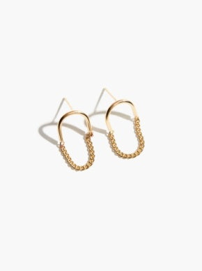 Arc Chain Earrings