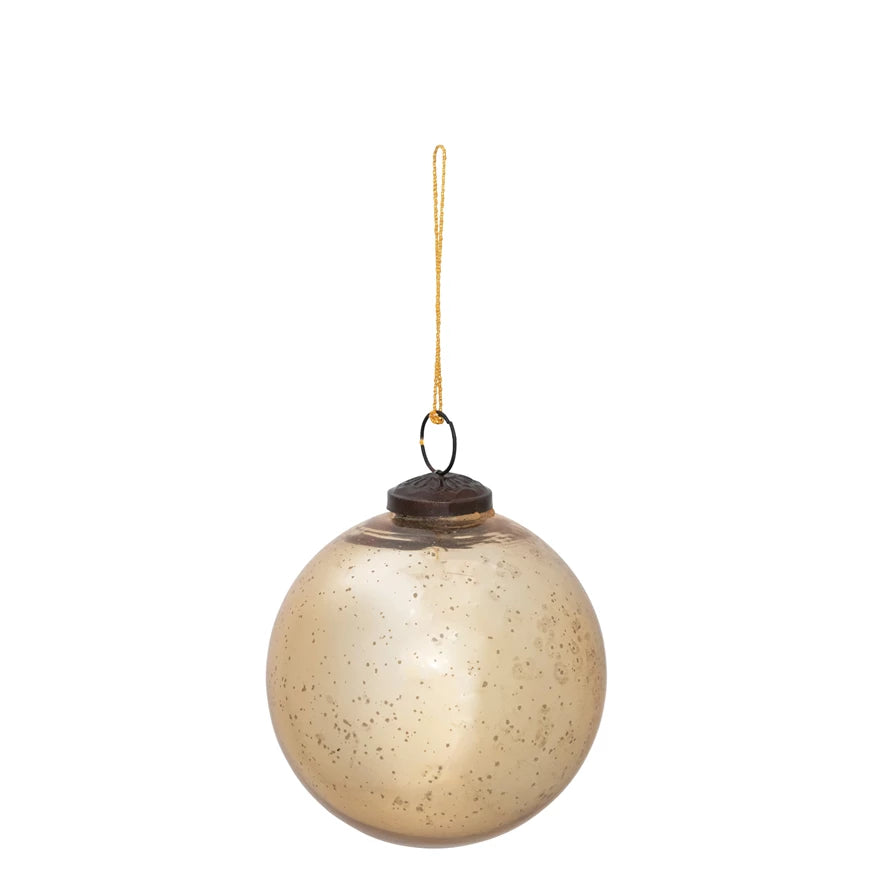 Gold Mercury Glass Ornament