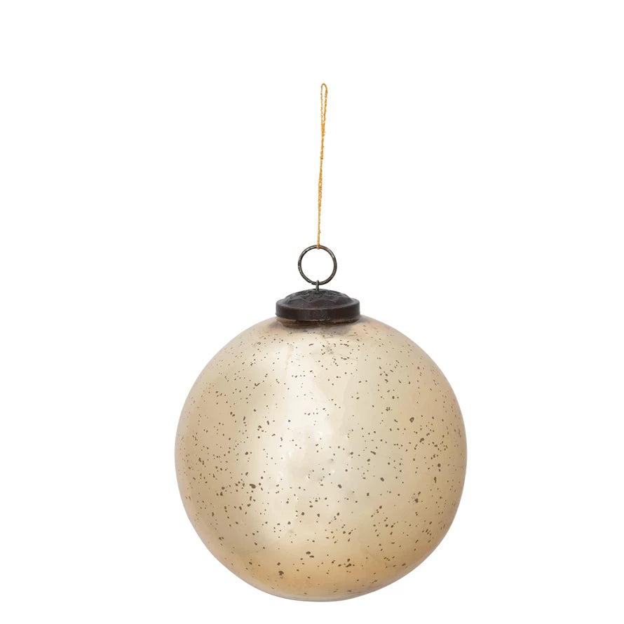 Gold Mercury Glass Ornament